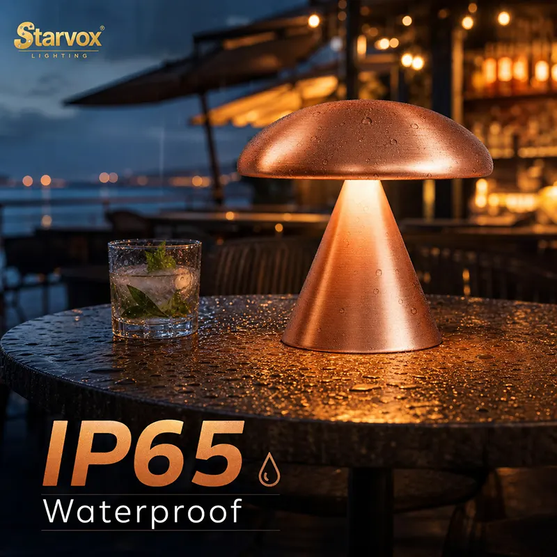 Starvox Dome cordless table lamp DM-1318 — rechargeable LED lamp for restaurants and hotels