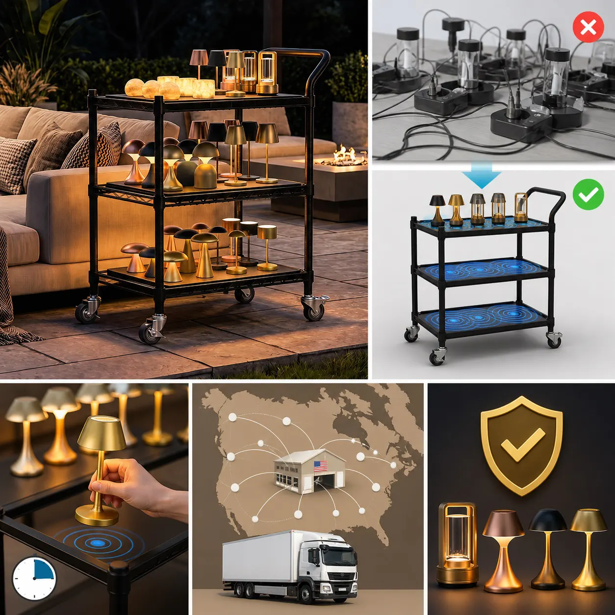 Starvox bulk inductive charging trolley