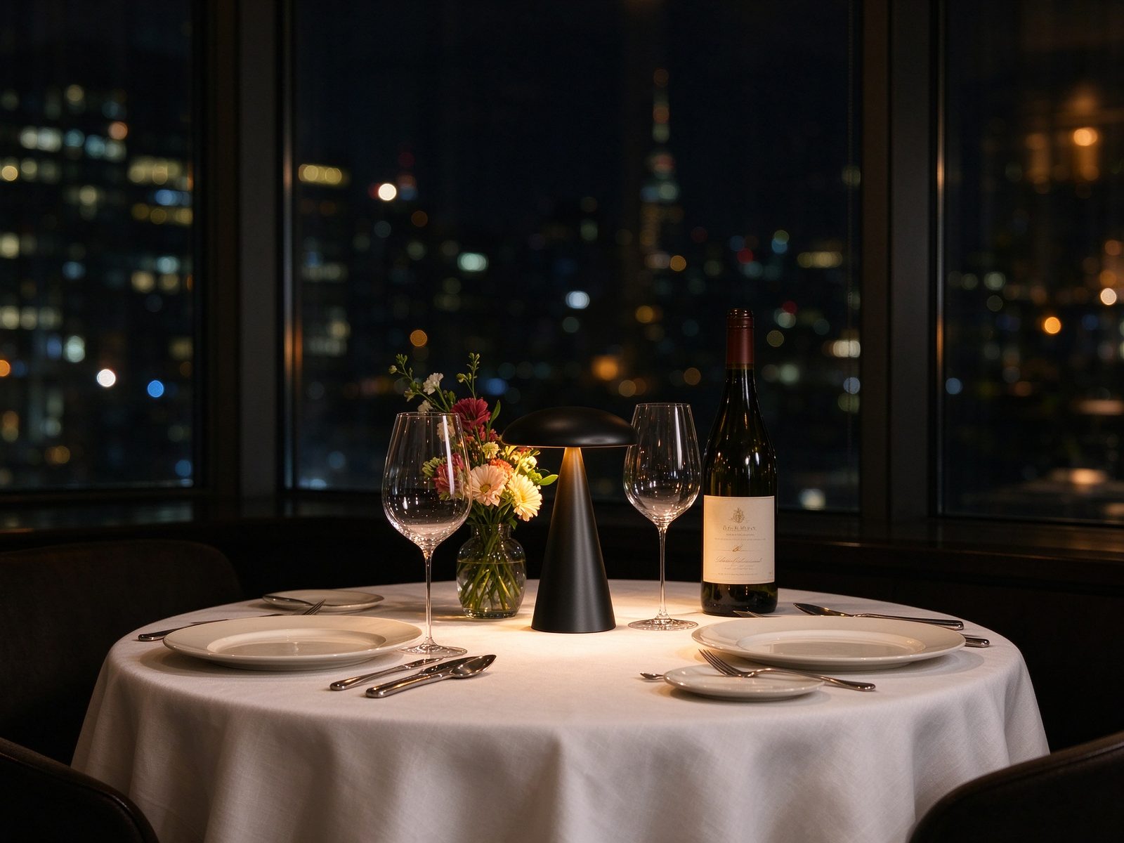 DM-1311 cordless table lamp in a restaurant / hospitality setting (1)