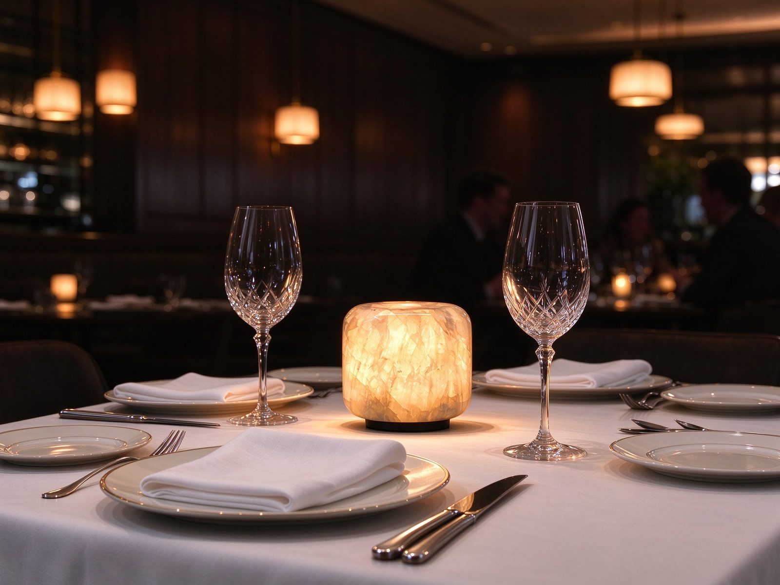 ST-1085 cordless table lamp in a restaurant / hospitality setting (3)