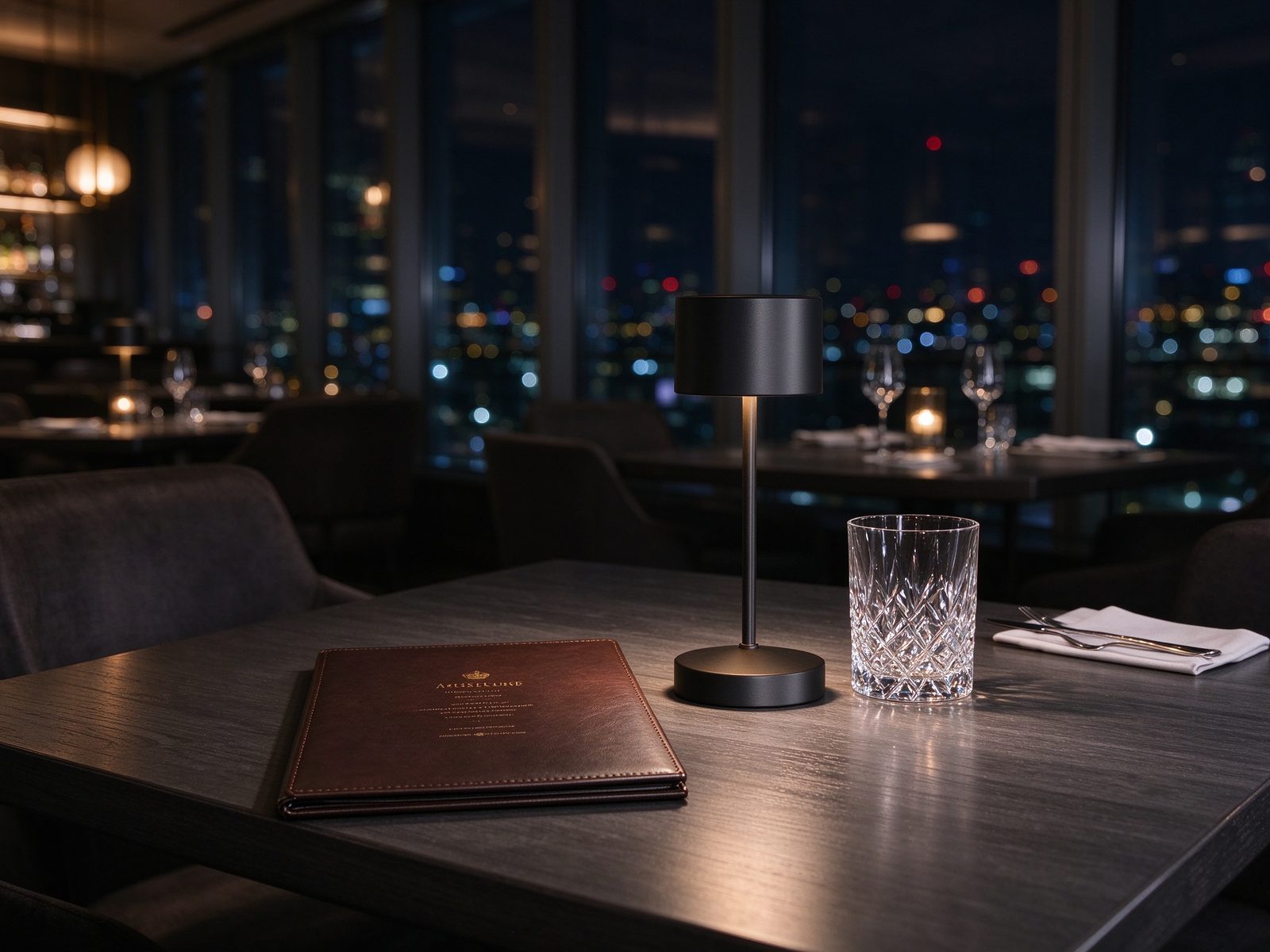 CT-0820-2 cordless table lamp in a restaurant / hospitality setting (2)