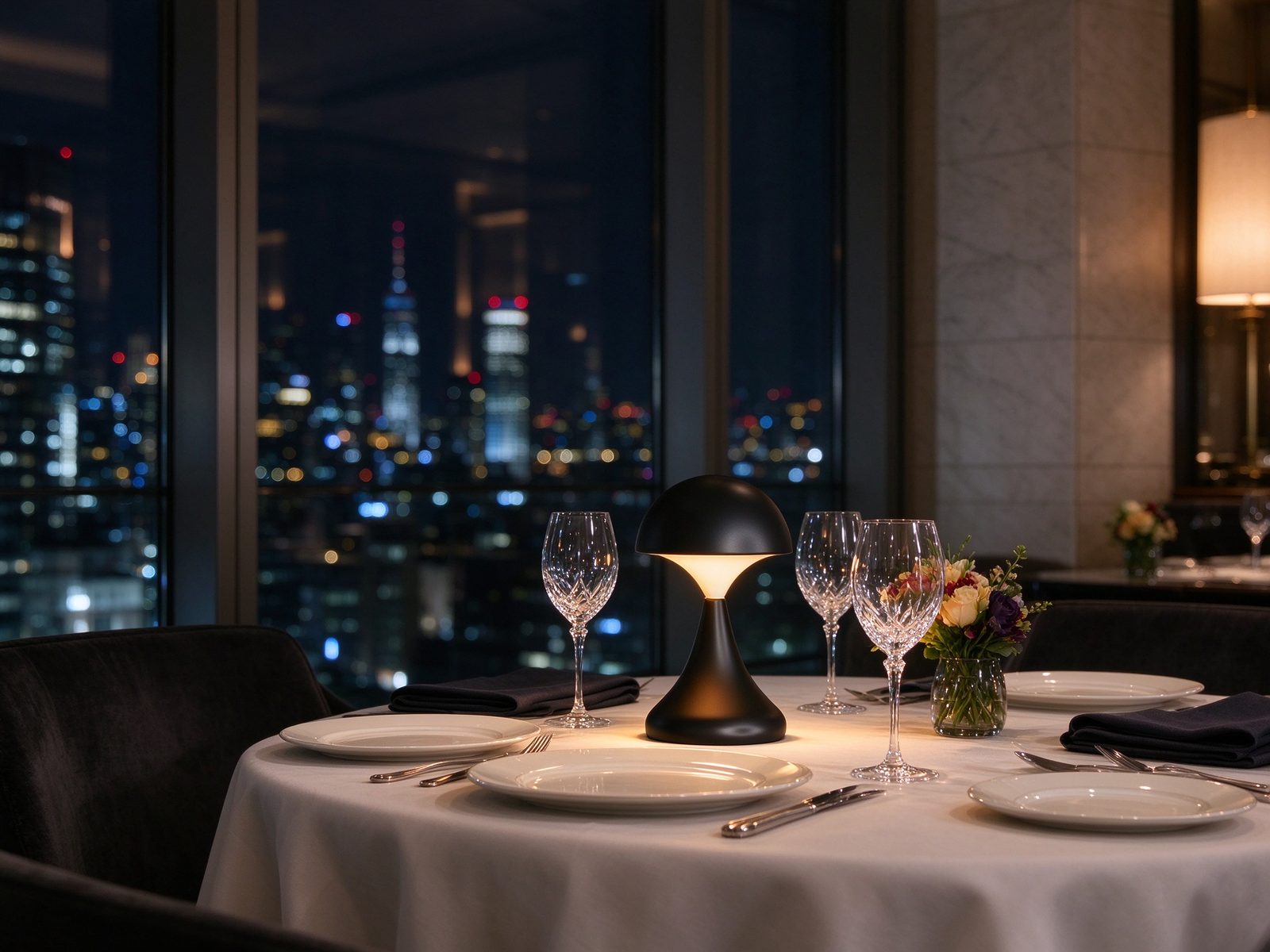 MR-1118 cordless table lamp in a restaurant / hospitality setting (1)